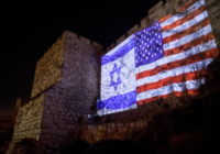 Israeli and American flags