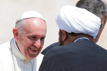 Pope Francis with Iranian clergy