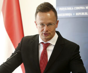 Hungarian Foreign Minister Peter Szijjarto