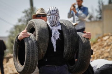 Palestinian protesters