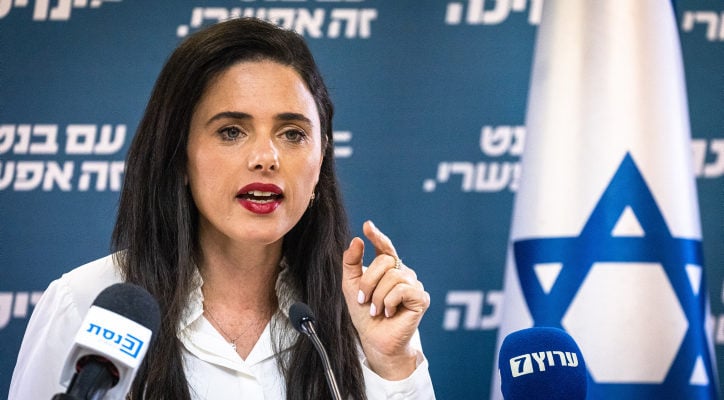 Shaked: Smotrich is the one blocking a right-wing coalition