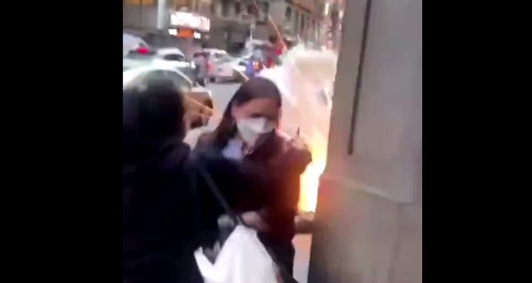 Palestinian activists in NY attack Jews with fireworks, one person burned