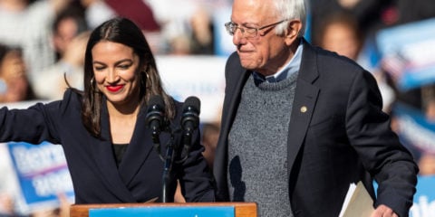 Bernie Sanders and AOC