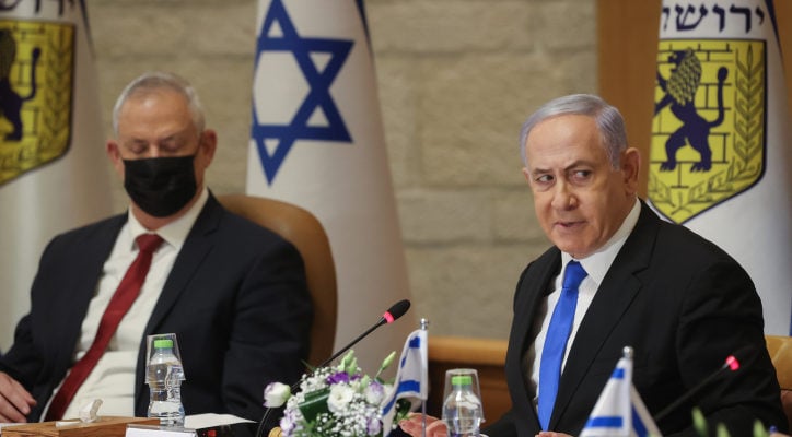 Netanyahu, Gantz clash over evacuation of Samaria outpost
