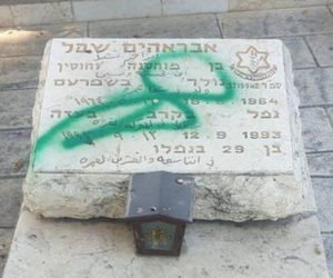 Desecrated IDF Druze grave