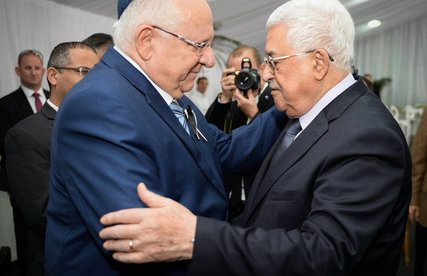 In farewell call to Rivlin, Abbas claims he wants ‘peace’, despite funding terrorists