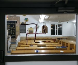 Bnei Brak synagoge swastika