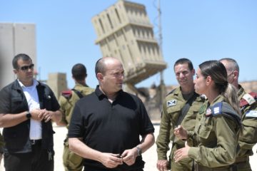 PM Bennett Holds Assessment of the Situation at IDF Gaza Division HQ