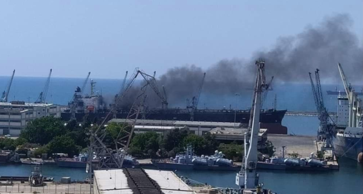 Iranian vessel docked in Syria attacked in possible Israeli retaliation