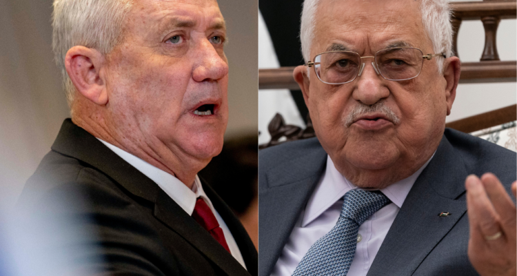 Gantz talks security with PA leader Abbas on eve of expected exit