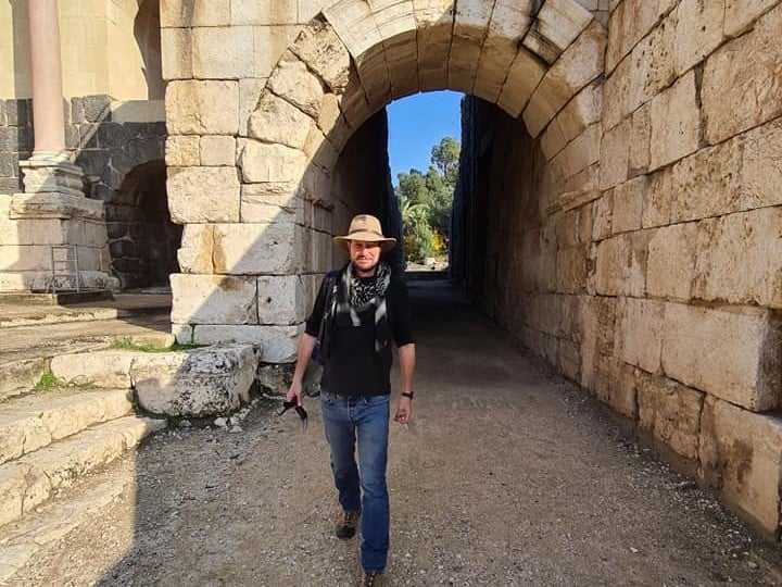 Tour guide Josh Levinson plans to walk the length of Israel this winter, filming online tours. Photo: David Haynes.