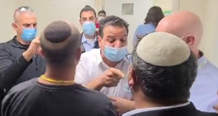 Arab-Israeli lawmaker assaults Jewish MK near Hamas terrorist’s hospital room