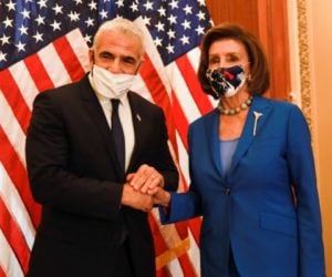 Yair Lapid and Nancy Pelosi