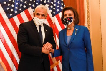 Yair Lapid and Nancy Pelosi