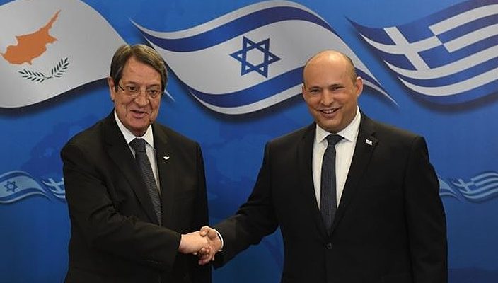 ‘We’re pushing back on the bad forces,’ Bennett tells Cypriot leader in Jerusalem