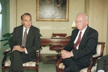 Bob Dole and Yitzhak Rabin