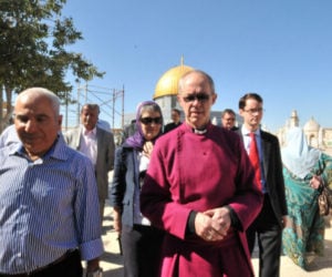 ARCHBISHOP WELBY VISTS THE TEMPLE MOUNT
