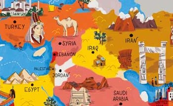 UK kids’ book erases Israel from map of Middle East