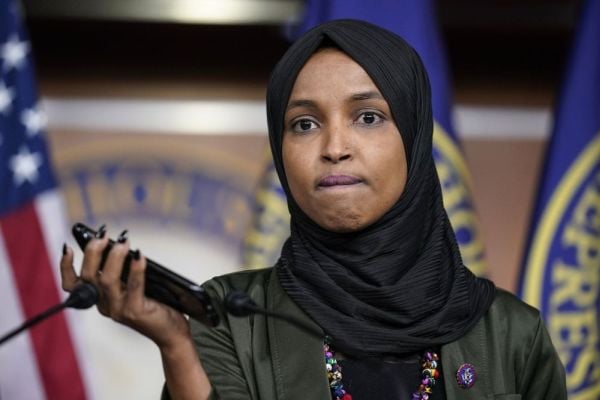 Omar accused of ‘selective outrage’ after Qatar funded her World Cup trip