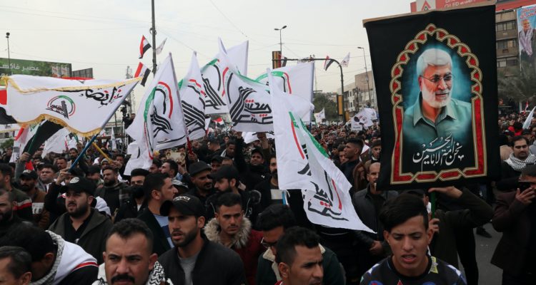 Hundreds rally against US, Israel in Baghdad on anniversary of Iranian general’s assassination