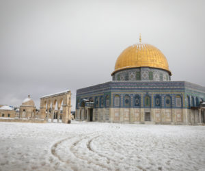 Temple Mount snow