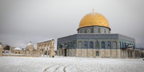 Temple Mount snow