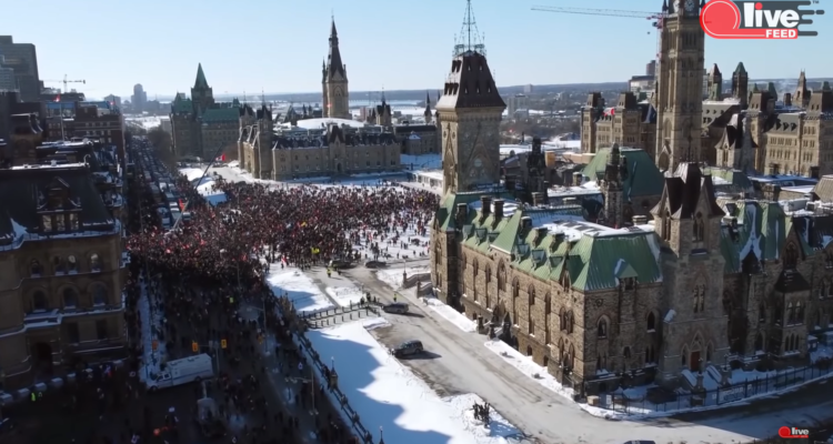 Canadian PM, family flee from tens of thousands protesting vaccine mandate