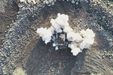 Mine detonation, Golan Heights