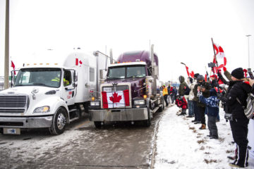 Freedom Convoy Rally in Vaughan