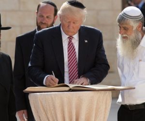 Donald Trump and Rabbi Shmuel Rabinowitz