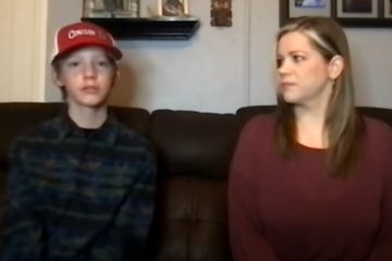 mom with son berated by teacher for honoring police.v1