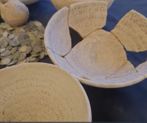 Ancient spell bowls, coins and other artifacts seized in Jerusalem