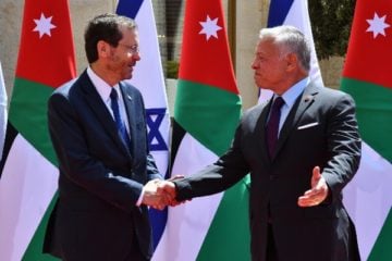 Isaac Herzog and King Abdullah