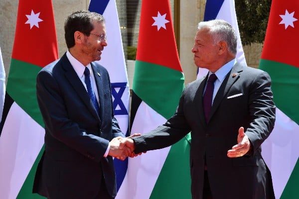 Herzog meets King Abdullah in bid for Ramadan calm