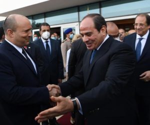 Prime Minister Naftali Bennett and Egyptian President Abdel Fattah El-Sisi