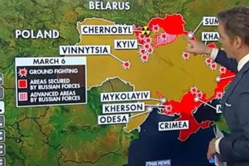 Ukraine Russia map