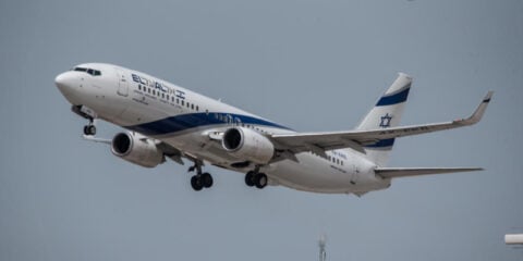 Israeli airline El Al plane