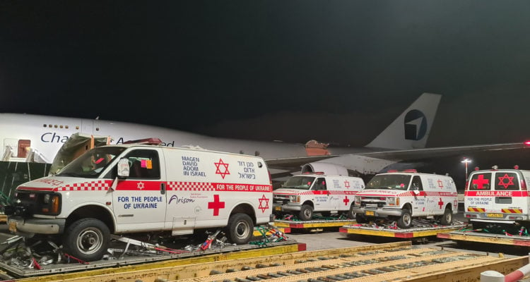 Israel’s MDA donates 6 all-terrain ambulances to Ukraine