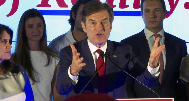 Dr. Oz wants Senate opponent barred from the race for thought-crime