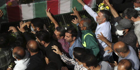 Iran funeral for Quds Force commander