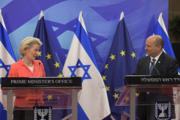 Prime Minister Naftali Bennett Ursula von der LeyenNaftali Bennett Meets with EU Commission President Ursula von der Leyen1