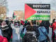 Anti-Israel Apartheid Boycott protest