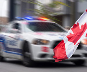 Canadian,Police,Car,With,Motion,Effect,Applied