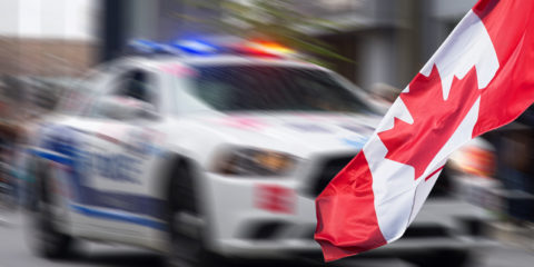 Canadian,Police,Car,With,Motion,Effect,Applied