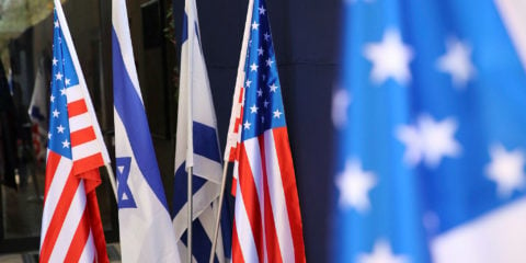 Israel U.S. Flags