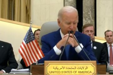 Biden speaking in Jeddah