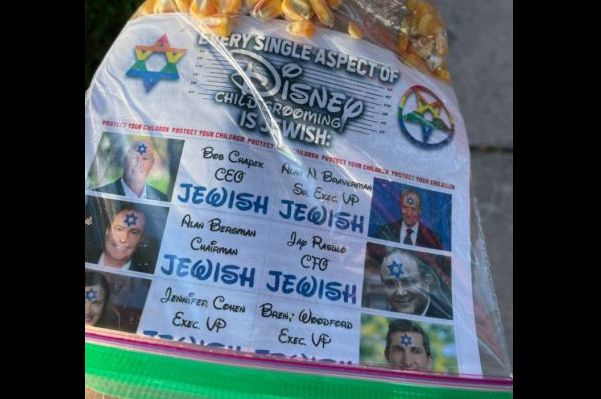 Antisemitic flyers found on Florida lawns target top Disney execs