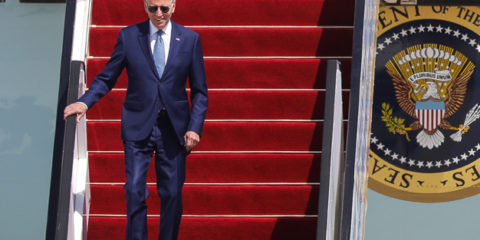Joe Biden arrives in Israel
