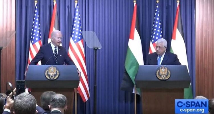 Biden affirms support of two-state solution ‘on 1967 lines with land swaps’