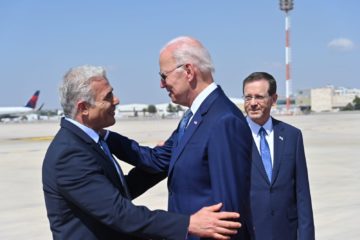 Biden meets with Lapid and Herzog
